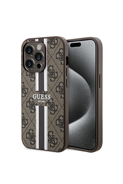 Guess Θήκη για iPhone 15 Pro Max, Guess, PU ​ ​ Καφέ