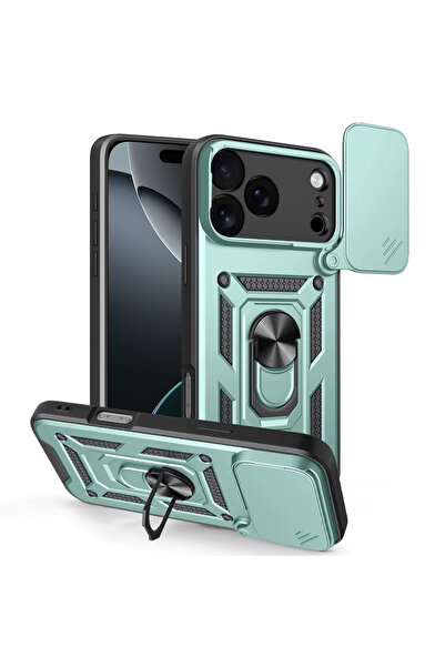 DAMUR Husa Armor CamShield Ring Apple iPhone 17 Pro Max, Clapeta Camera, Stru...