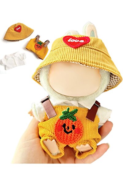 Arabest 17cm Doll Clothes 3-Piece Set,Stylish Red Heart Yellow Hat,Shirts and...