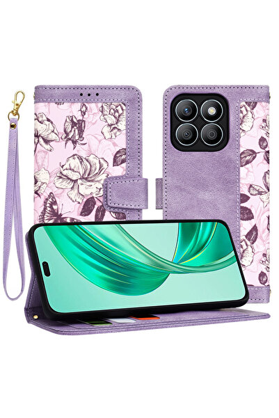 Evolium Калъф тип книга за Honor X8b, със стойка, с портфейл, Еко кожа, Еволи...