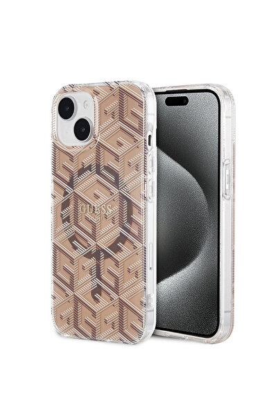 Guess Θήκη iPhone 15, Guess, TPU, Καφέ