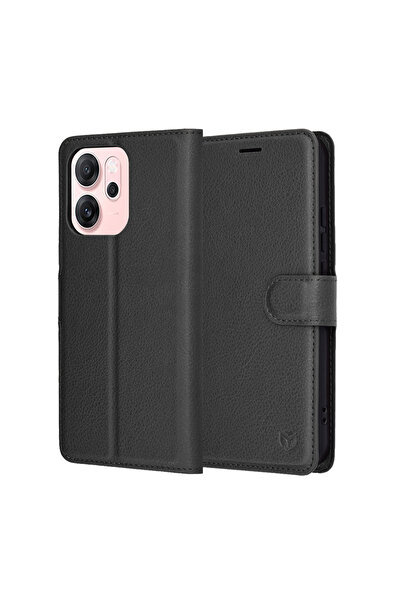 Techsuit Θήκη για Oppo Reno14 Fs 5G, Techsuit, PU, ​ ​ Μαύρο