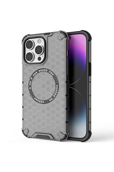 Stef's Cat Husa pentru iPhone 14 Pro, Stef's Cat, HoneyComb Shield MagSafe, n...