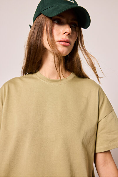 Beyyoglu 100% Βαμβακερό Oversize Βασικό T-shirt