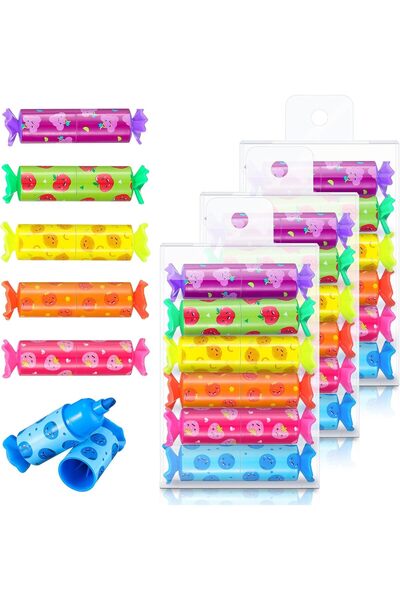 Arabest 24-Piece Mini Highlighter Set,6 Colors Chisel Tip Marker Pen for Kids...