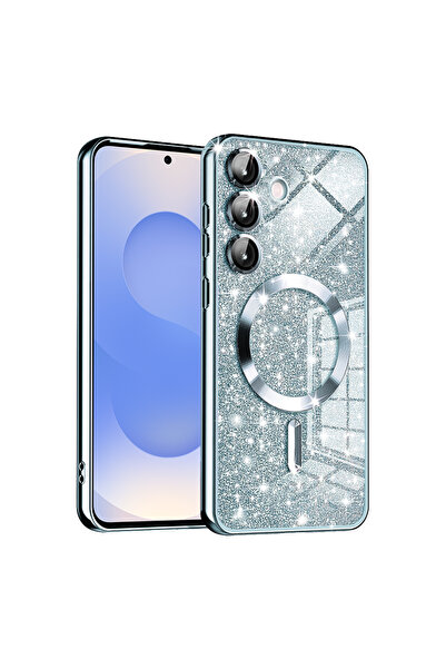 Techsuit Husă pentru Samsung Galaxy S25, Luxury Glitter MagSafe, protecție an...