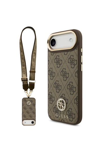 Guess Θήκη iPhone 17 Air, Guess, PU ​ ​ Καφέ