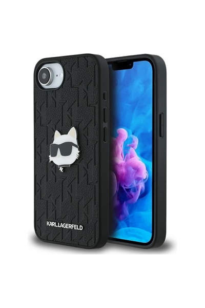Karl Lagerfeld Husa pentru iPhone 16e, Karl Lagerfeld, PU, Negru