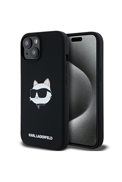 OEM Husa pentru iPhone 15 Plus, Karl Lagerfeld, Protectie, negru