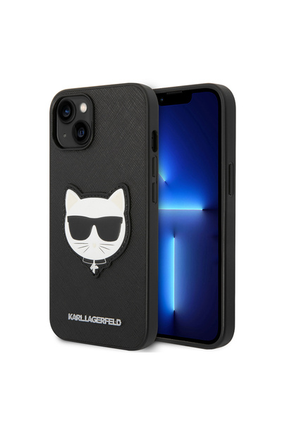 Stef's Cat Husa pentru iPhone 14 Plus, Stef's Cat, Saffiano (KLHCP14MSAPCHK),...