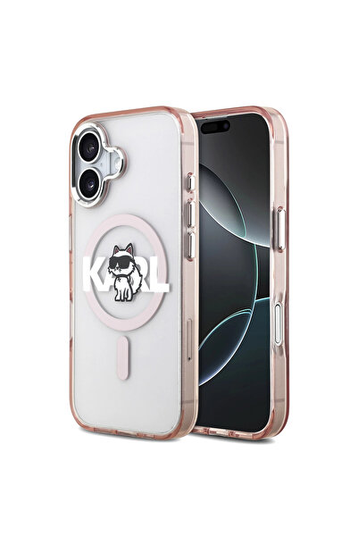 Karl Lagerfeld Калъф за iPhone 17, Карл Лагерфелд, ТПУ, Розов