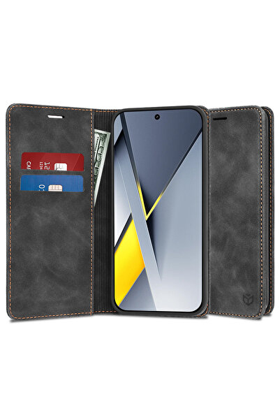 Techsuit Θήκη για Xiaomi Poco F8 Pro, Techsuit, PU, ​ ​ Μαύρο