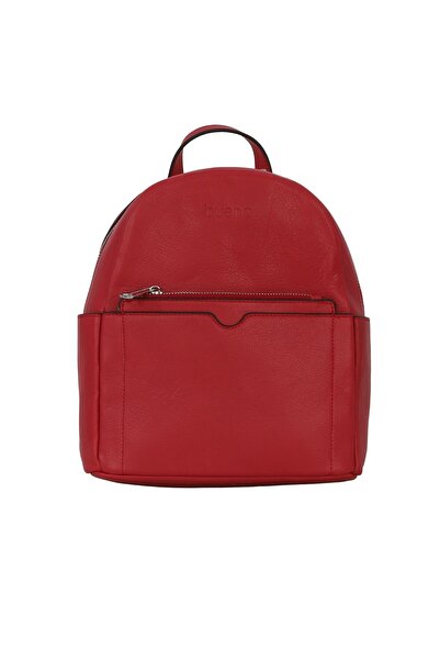 BUENO Shoes Red Leather Women's Backpack 01Wbe2611
