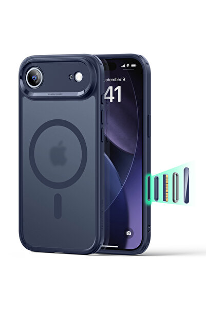 Stef's Cat Husa pentru iPhone 17 Air, Stef's Cat, Classic Hybrid HaloLock, bleu