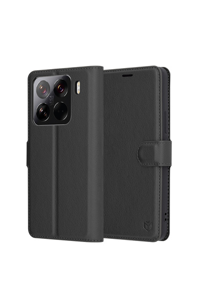 Stef's Cat Husa pentru Xiaomi 15 Pro, Stef's Cat, Leather Folio, negru
