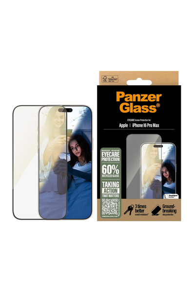 OEM Folie de protectie pentru iPhone 16 Pro Max, PanzerGlass®, negru