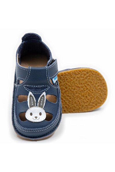 DODO SHOES Sandale copii barefoot Iepuras, Culoare Smokey Sky din piele natur...