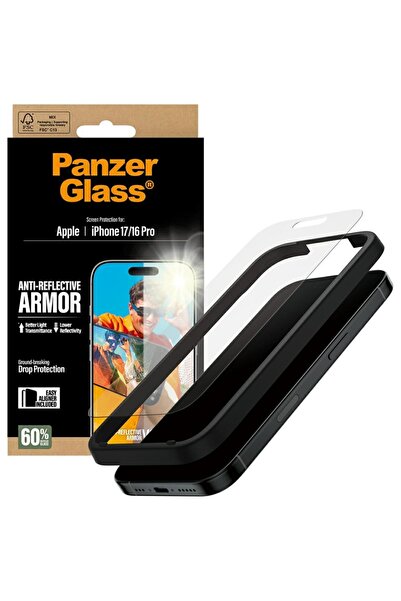 Evolium Folie pentru iPhone 16 Pro si iPhone 17, Anti-Soc, Anti-reflexie, Evo...