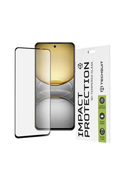 Techsuit Realme C75 / Realme 14x Προστατευτικό Οθόνης, Techsuit, Γυαλί, Μαύρο