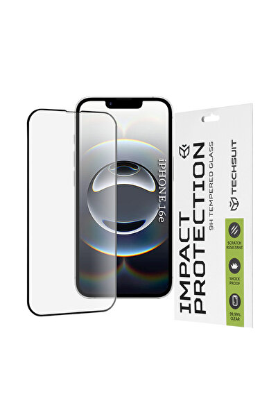 Techsuit Folie pentru Apple iPhone 16e / iPhone 17e, Techsuit, Sticla, Negru