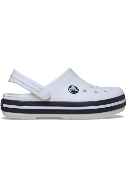 Crocs صندل Crocband Clog T للأطفال، باللون الأبيض - CR207005 CRC.126، مقاس 24-25
