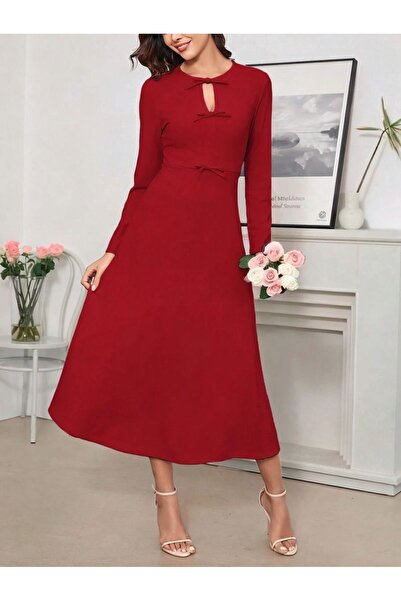 Iuliashop Rochie midi roșie Calise - S