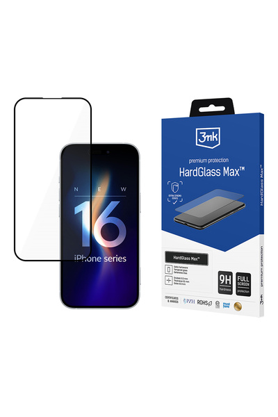 3MK Folie pentru Apple iPhone 16 Pro, 3mk, Sticla, Negru