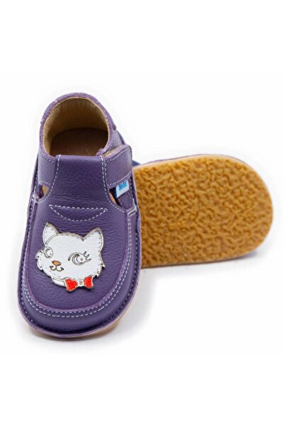 DODO SHOES Pantofi copii barefoot Miau, Culoare Violet din piele naturala, ta...