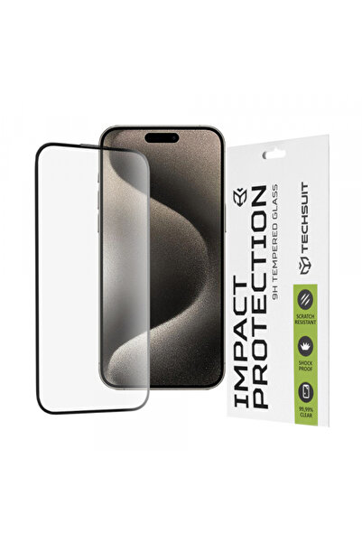 Techsuit Folie de protecție pentru ecran pentru Apple iPhone 15 Pro Max, Stic...