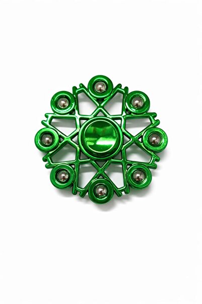 Akar Metal Stres Çarkı Yeşil (Fidget Spinner) Dikkat Artırıcı & Rahatlatıcı O...