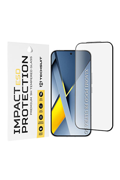 Techsuit Θήκη για Xiaomi Poco F8 Ultra, Techsuit, Γυαλί, Μαύρο