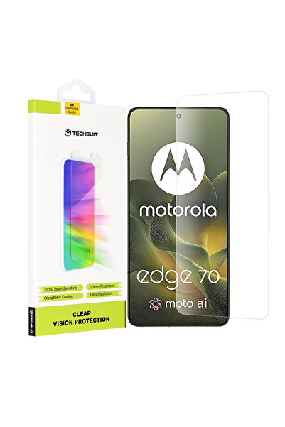 Techsuit Προστατευτική μεμβράνη για Motorola Edge 70, Διαφανής; Αντικραδασμικ...
