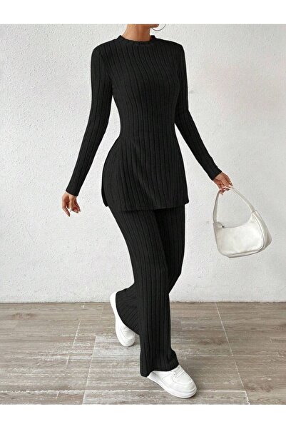 Iuliashop Costum negru Lussa cu pantaloni - M