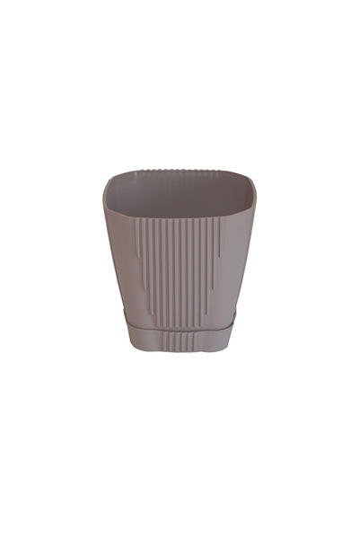 Alezy ZB03 Tabaklı Zambak Saksı 3,4 lt 17,5 cm Mocha