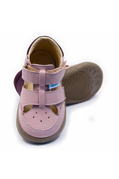 DODO SHOES Sandale copii barefoot Sunrise, Culoare Cameo din piele naturala, ...