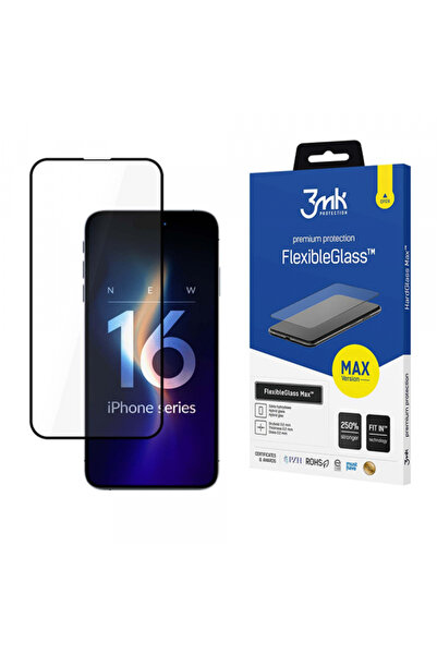 3MK Фолио за Apple iPhone 16 Pro, 3МК, Стъкло, Черен