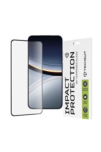Techsuit Folie pentru Xiaomi Poco F7, Techsuit, Sticla, Negru
