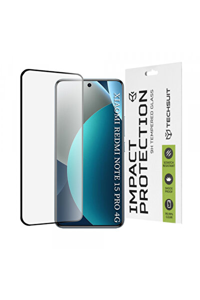 Techsuit Screen Protector for Xiaomi Redmi Note 15 Pro 4G, Tempered Glass, Fu...