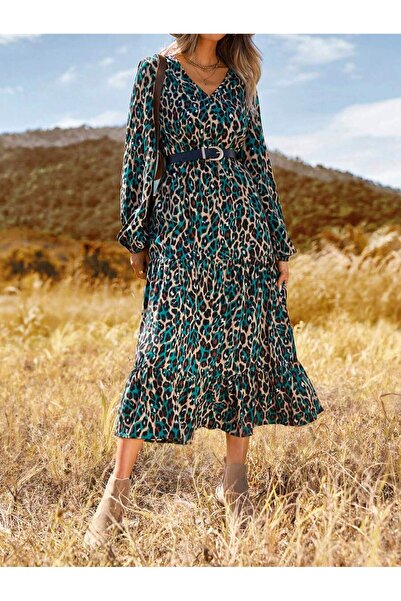 Iuliashop Rochie midi multicoloră Abner - S