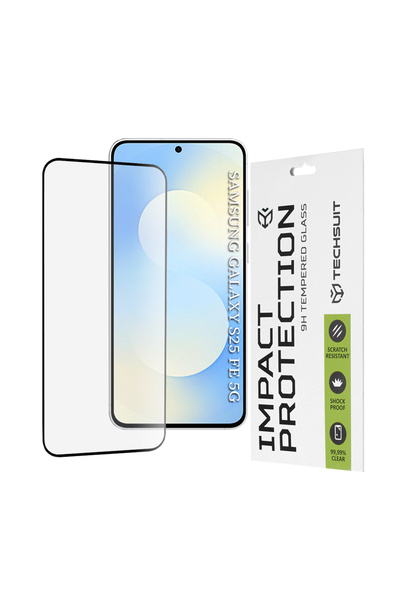 Techsuit Προστατευτικό οθόνης για Samsung Galaxy S25 Fe, Techsuit, Γυαλί, Μαύρο