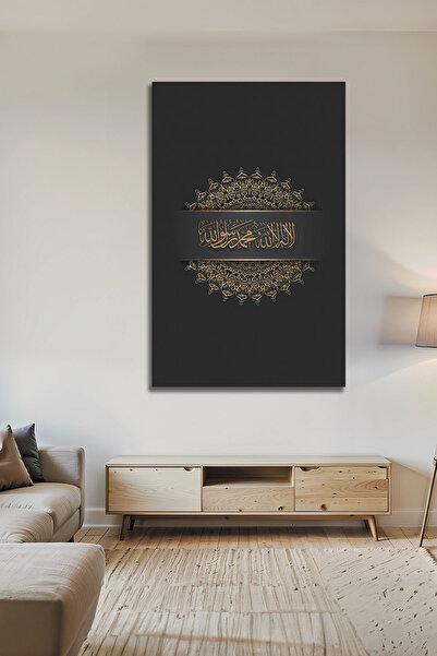 B&G DESIGN Tablou decorativ modern din sticlă, cu model Mandala, negru auriu ...