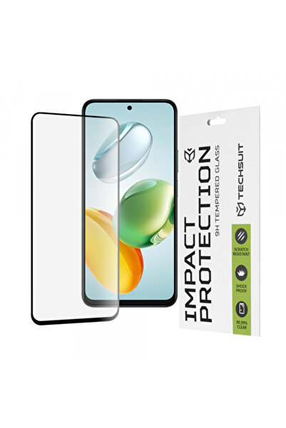 Techsuit Screen Protector for Honor X7c / 200 Smart, Tempered Glass, Full Glu...