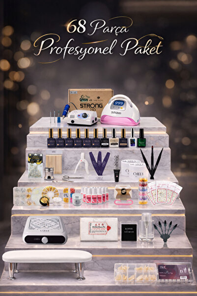OJELY PRO Nail Art Seti – Full Profesyonel Paket (Her Şey Dahil)