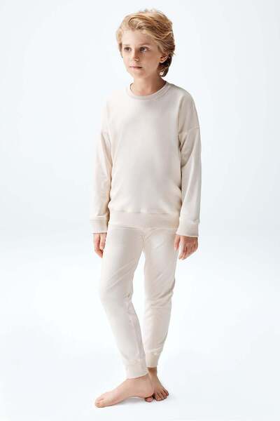 Brix 9807 Σετ για αγόρια σε χρώμα εκρού, 100% βαμβάκι