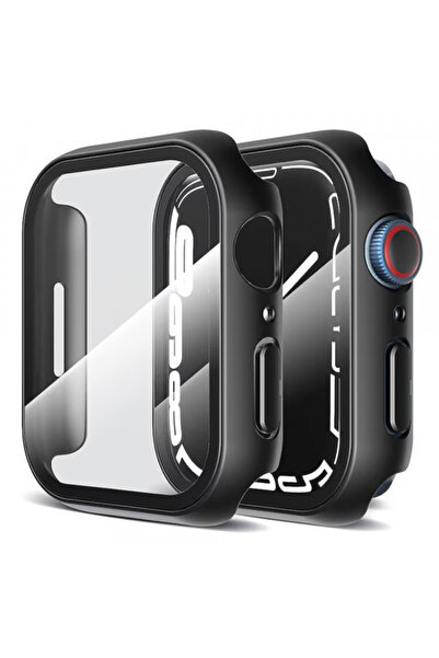 Techsuit Προστασία για Apple Watch 45 χιλ., Techsuit, Πλαστικό, Μαύρο