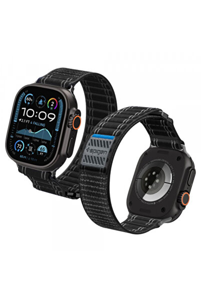 Spigen Λουράκι για Apple Watch, Spigen, Σιλικόνης, Μαύρο
