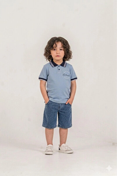 Bontino Αυθεντικό μπλουζάκι με στάμπα για αγόρια, 100% βαμβακερό, με λαιμόκοψ...