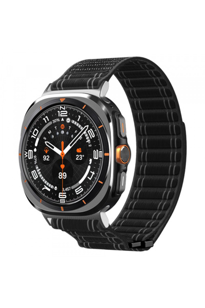 Spigen Λουράκι για Galaxy Watch 7 Ultra, Spigen, Σιλικόνης, Μαύρο