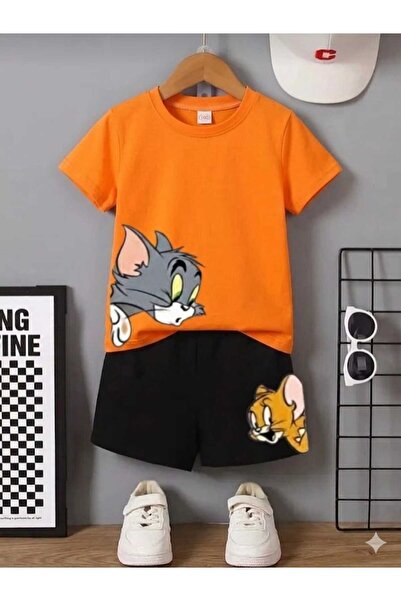 Nice Clothes Summer Children's T-Shirt Shorts Unisex (Tom and Jery)