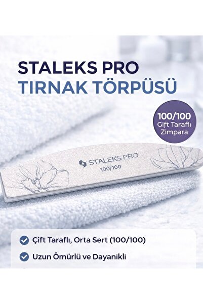 staleks pro Profosyonel Buffer 100/100 yarım ay törpü (adet)